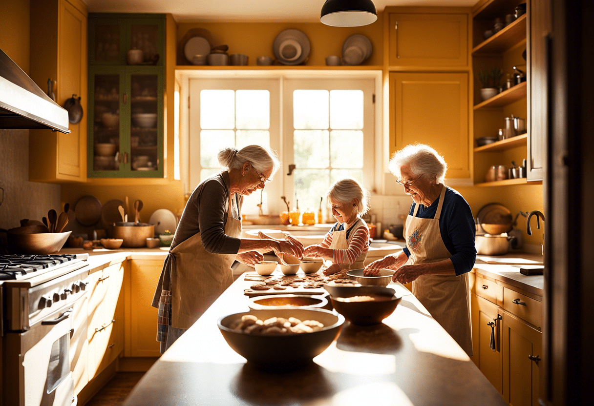 Jeux intergénérationnels unissant petits et grands  
Moments ludiques entre grands-parents et enfants