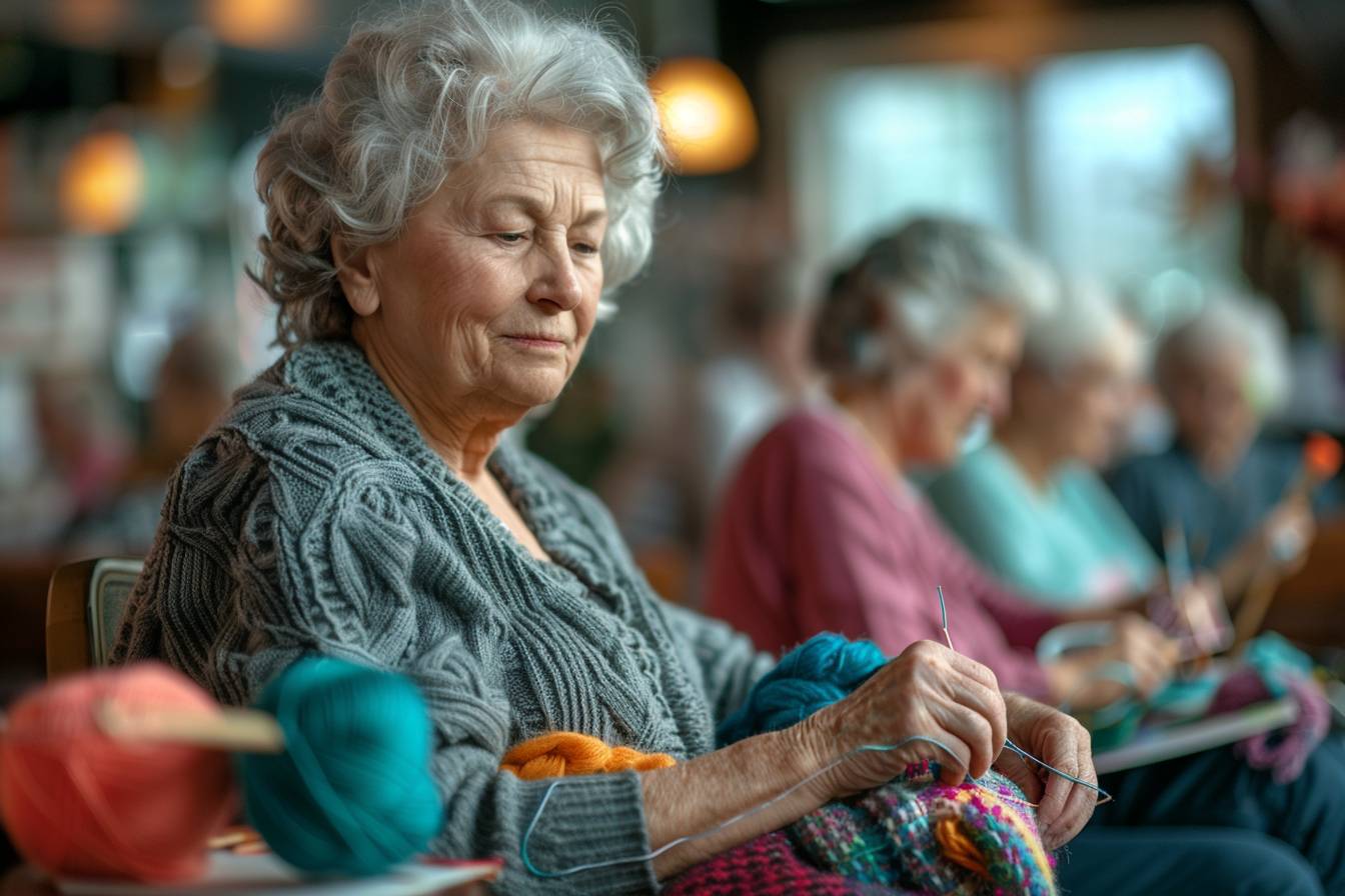 Atelier créatif collectif pour personnes âgées