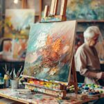 Atelier de peinture animé pour seniors passionnés