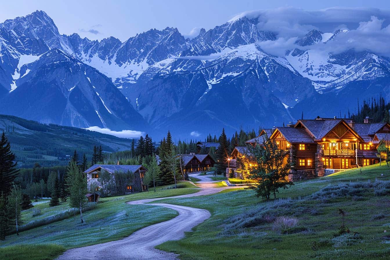 Seniors profitant de vacances paisibles en montagne  
Groupe de personnes âgées se détendant en pleine nature