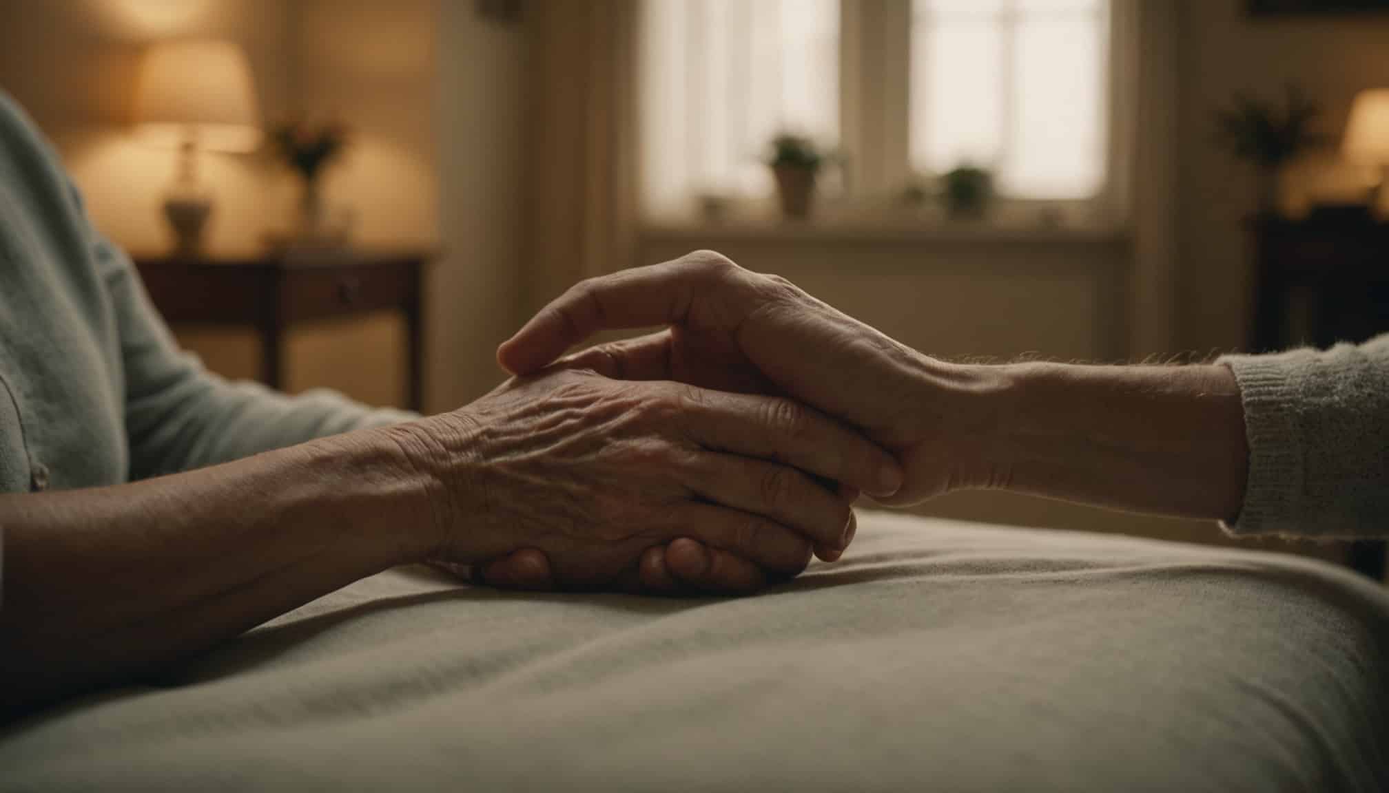 personne âgée avec des signes de confusion mentale  
soins attentifs pour un patient atteint de démence